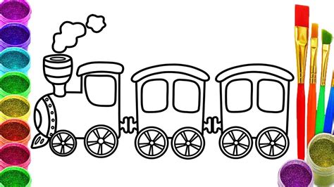 How To Draw A Train For Kids Step By Step