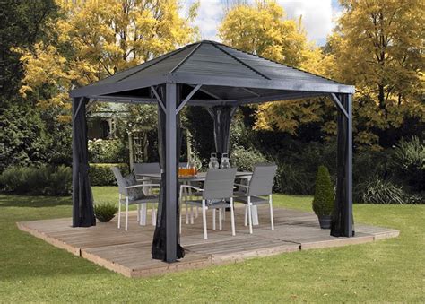 Sojag Sanibel 8x8 Hardtop Gazebo with Mosquito Netting