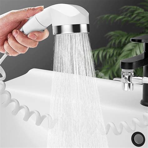 Faucet Handheld Shower Head Spray Hose Set for Kitchen Sink Bath Tub ...