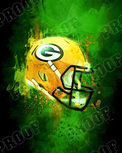 Packers Poster Green Bay Packers Canvas Print Sports Art - Etsy