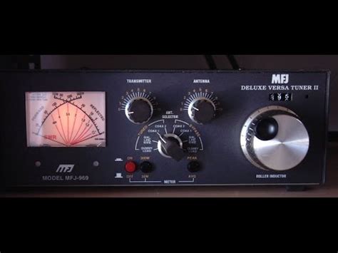 MFJ-969 deluxe versa tuner roller inductor HF antenna tuner - YouTube