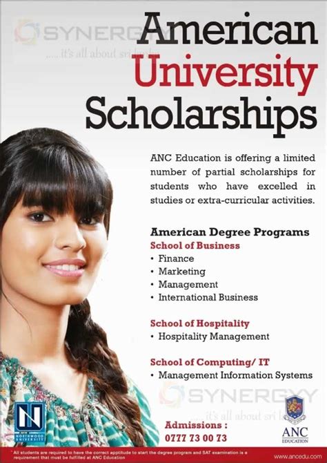 American University Scholarships from ANC – November 2013 – SynergyY