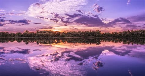 Panorama Lake Sunset - Free photo on Pixabay