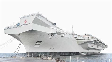 [1708x947] HMS Prince of Wales undergoing fitting out, sometime between ...