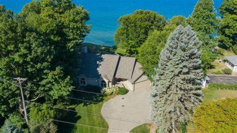 Private waterfront home on Lake Michigan with amazing views and sunsets ...