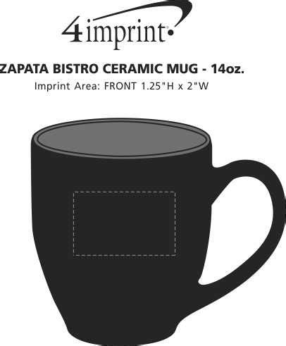4imprint.com: Zapata Bistro Ceramic Mug - 14 oz. 114323