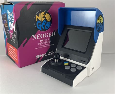 SNK Neo Geo Mini Classic Arcade 40 Games, Built In 40th Anniversary Edition, International | Neo ...