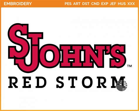 St. Johns Red Storm - Wordmark Logo (2007) - College Sports Embroidery ...