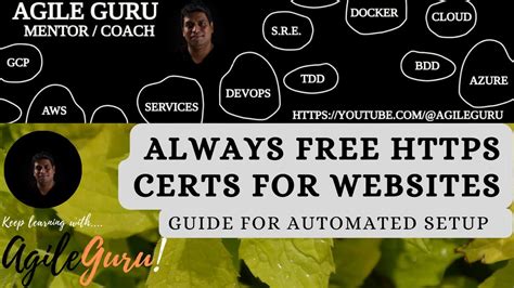 Always Free HTTPS Certs For Websites. Guide For Automated Setup of HTTPS Certificate. - YouTube