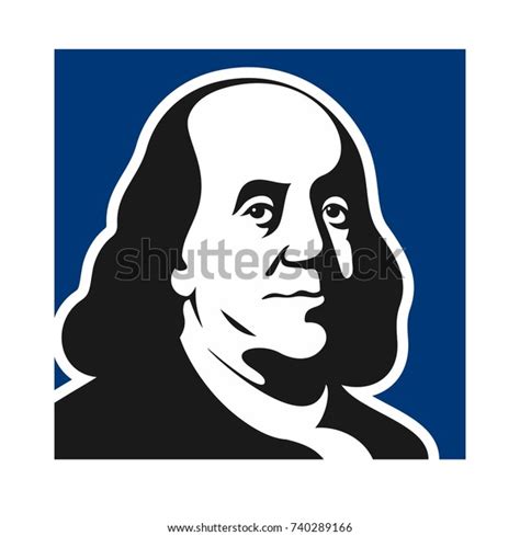 Benjamin Franklin Vector Logo Stock Vector (Royalty Free) 740289166 ...