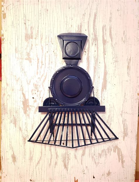 Large Train wall decor Metal Train Nursery Bedroom Wall Decor | Etsy