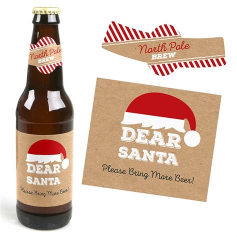 Christmas Beer Labels Funny Holiday Gifts 6 Beer Bottle - Etsy