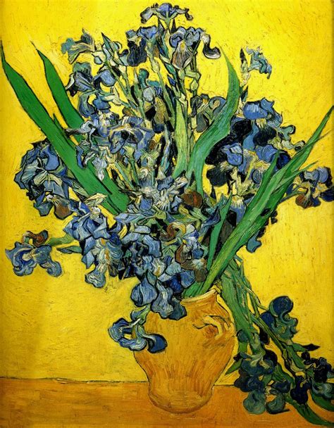 1890 Van Gogh Les Iris, Irises,Huile sur toile, 92x73,5 cm_1 | Van gogh irises, Vincent van gogh ...