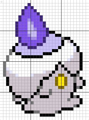 Litwick Pokemon Pixel Art Pattern Pixel Art Pokemon, Pokemon Bead ...