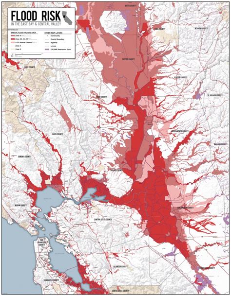 BG Cartography » Flood Risk in the Central Valley