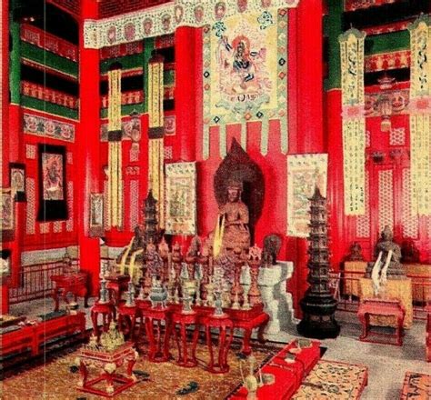 Vtg Postcard - INTERIOR OF CHINESE LAMA TEMPLE Chicago World's Fair ...