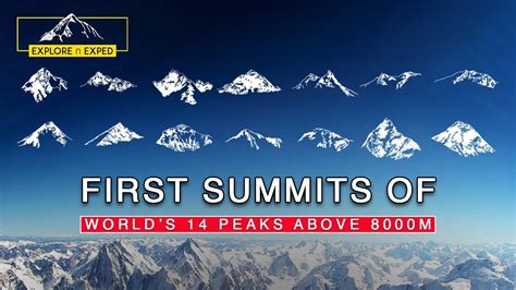 First Summits of all Eight Thousanders | First Ascents of all 8000 Meters Peaks between 1950 to ...