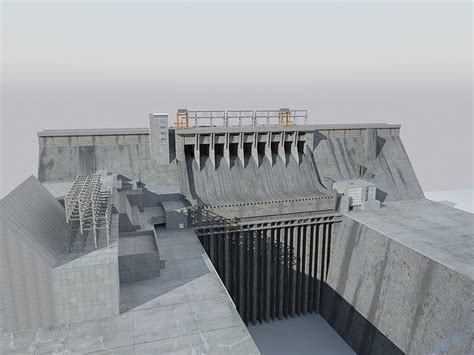 Hydroelectric Power Station 2 3D model | CGTrader