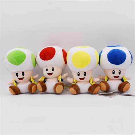 Buy Super Mario Plush Toy, Toad Christmas Gift For Children 4 Styles 4 Color | BEST OFFERES