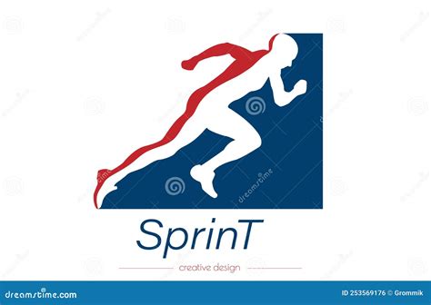 Sprint. Vector Template for for Logo, Sticker, Logo or Brand Stock ...