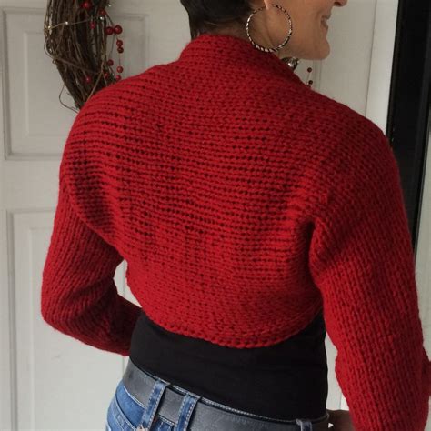 Back side | Shrug knitting pattern, Shrug pattern, Crochet baby shrug