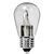 70 Lumens, 1W, 2400K, LED S14 Bulb, 11W Equal, Color Matched For Incandescent Replacement, Clear ...
