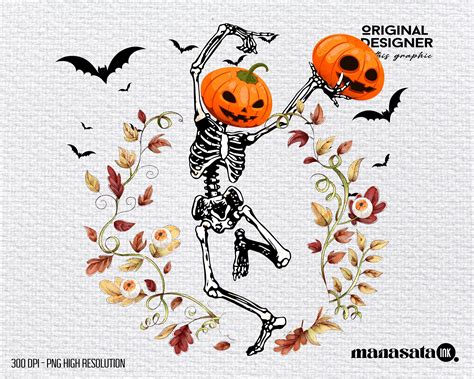 Dancing Skeleton Png Trendy Halloween Skeleton Halloween - Etsy