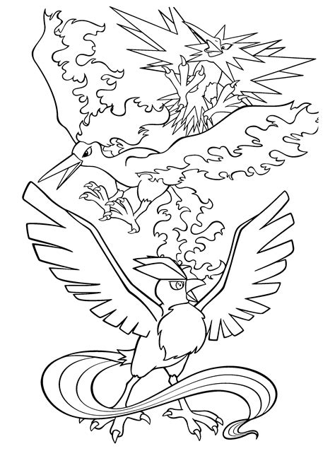 Legendary Printable Legendary Pokemon Coloring Pages