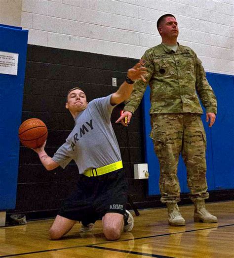 Kneeling Basketball Throw