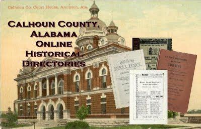 Calhoun County, Alabama Online Historical Directories Website | Calhoun, Historical, County