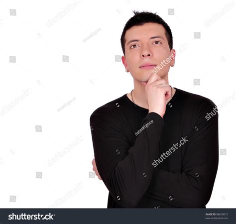 Young Man Thinking Pose Stock Photo 88618015 | Shutterstock