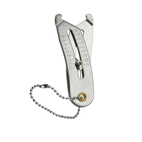 Size Catcher - Bolt Head Measuring Tool - Both SAE and Metric Measurements - Comes w/ Chain ...