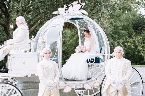 Cinderella's Glass Coach at a wedding at Disney's BoardWalk Inn ...