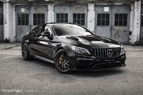 Mercedes-Benz C63S AMG Coupe W205 Black with Bronze Vossen HF-4T Wheel | Wheel Front