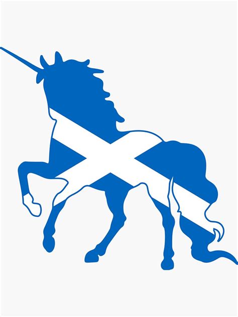 "Flag Unicorn of Scotland" Sticker for Sale by fourretout | Redbubble