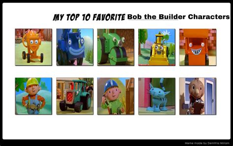 Top 10 Favourite Bob the Builder Characters by GeoNonnyJenny on DeviantArt