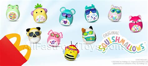 McDonald's Squishmallows Happy Meal Toys Official Review Complete Set of 10 Toy Collection South ...