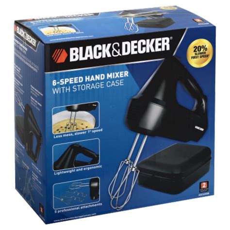 BLACK + DECKER 6-Speed Hand Mixer with Storage Case, 1 ct - QFC