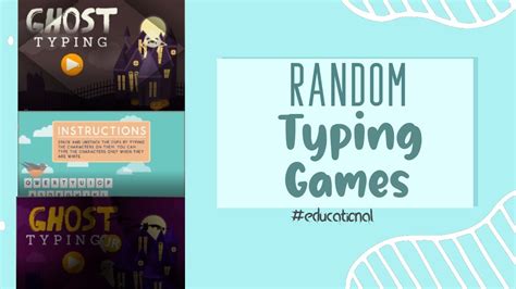 Random Typing Games #educationalgames - YouTube