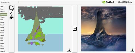 Quick art using Nvidia GauGAN, this is the mountain in my dream [Site ...