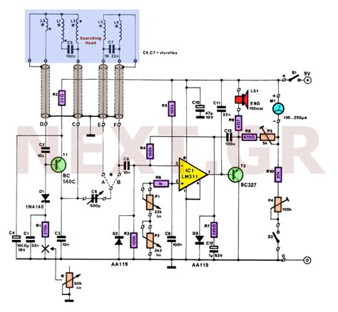 Metal Detector Circuit - Pulse Induction Metal Detectors