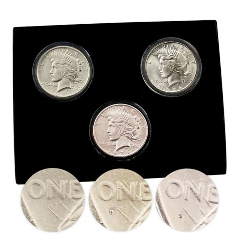 Peace Dollar Mint Mark Collection P/D/S - Uncirculated