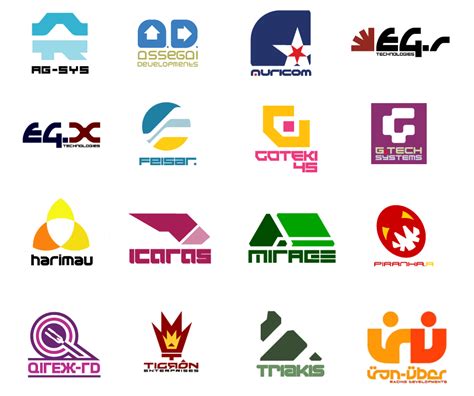 Logos from a popular racing game series : r/graphic_design