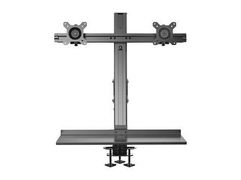 Rosewill RMS-17003 Dual Monitor Mount Sit Stand Desk Mount Height Adjustable Standing Desk ...
