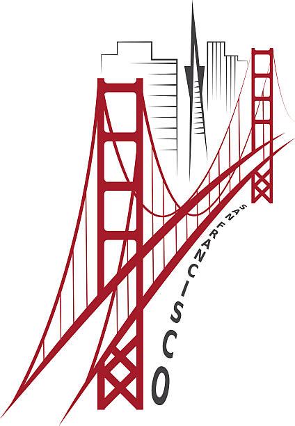 Best Background Of The San Francisco Skyline Outline Illustrations, Royalty-Free Vector Graphics ...