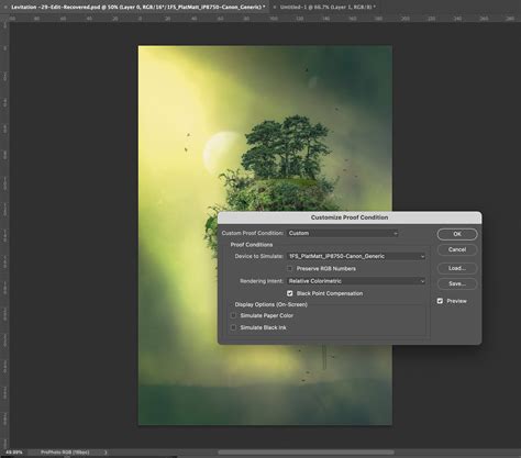 Photoshop not applying colour profile when printin... - Adobe Community - 12946081