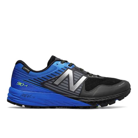 New Balance 910v4 Trail GTX Men's Trail Running Shoes - Black / Blue ...