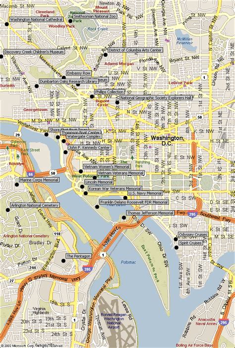 Washington, D.C., Attractions Map. Our Attractions Map includes many of the most popular Wash ...