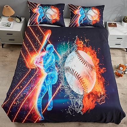 Amazon.com: Twin Baseball Bedding Comforter Set - Baseball Bedding Set with 1 Comforter & 1 ...