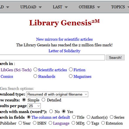 Library Genesis Reviews and Features - AlternativeTo